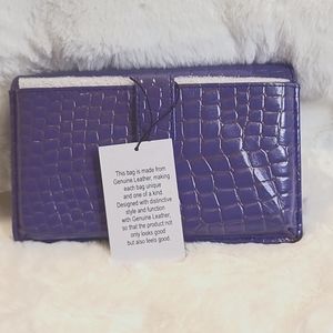 Purple Embossed Mini Bag